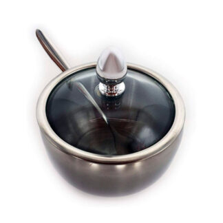 Açucareiro de Aço Inox com Colher Uny Home