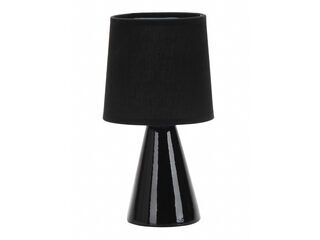 2145680_1-1-1.jpg Abajur de Cerâmica 25cm Preto Taschibra