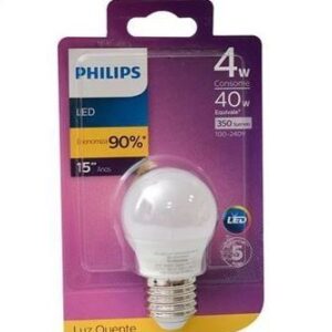 Lâmpada Led Bolinha 4W 127V 3.0K Philips