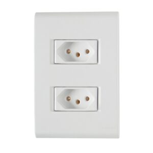 Conjunto 2P+T 2 Tomadas Liz Branco Tramontina 4x2 - 20A