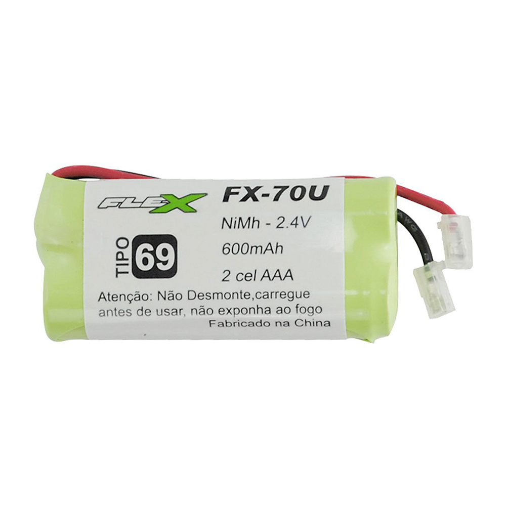 Bateria para Telefone sem Fio FX-70U Flex 600mAh - 2.4V