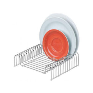 Organizador de Pratos Cromado para Armário Future 12 Pratos