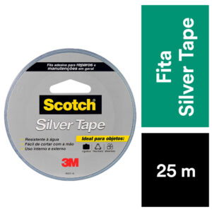 Fita Adesiva Silver Tape Multiuso Prata 3M - 45mmx25m