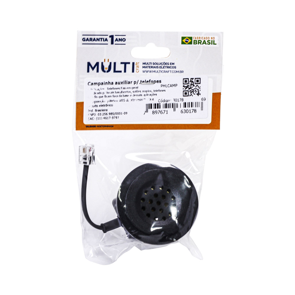 Campainha Modular Auxiliar para Telefone Multicraft - Imagem 2