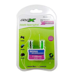 Pilha Recarregável AAA Flex 2 Unidades