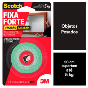 Fita Fixa Forte Extreme VHB Scotch 3M - 24mmx2m