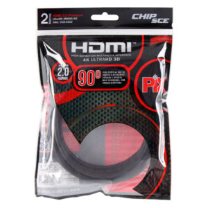 Cabo HDMI 2.0 90 Graus Ultra HD Pix ChipSCE 2m
