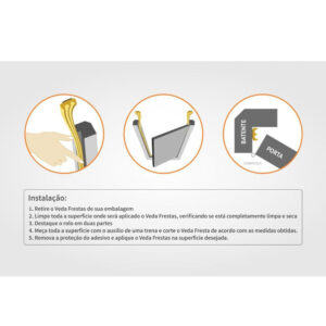 Veda Frestas Auto Adesivo Branco Modelo I Comfort 9mmx3m