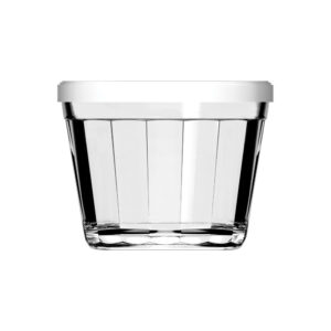 Tigela de Vidro Redonda Americano Com Tampa Nadir 150ml