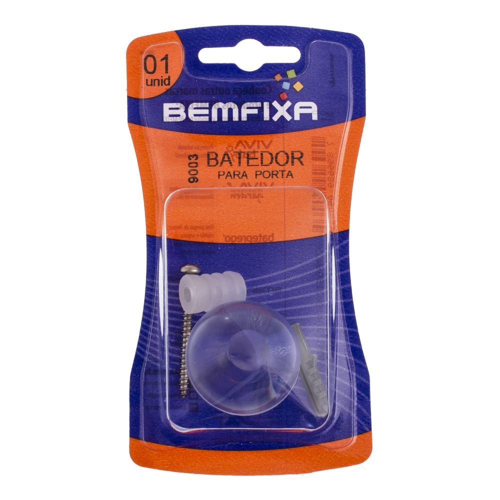 Batedor para Porta Tipo Bola Transparente Bemfixa - Imagem 2