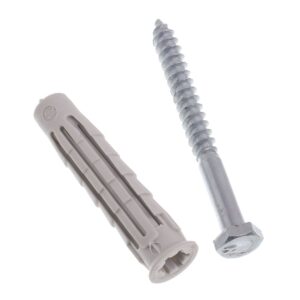 Parafuso Sextavado com Bucha Bemfixa 3/16" x 50mm 2 Unidades