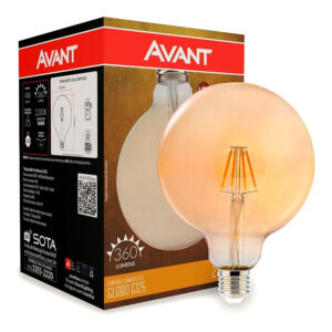 Lâmpada Led Fililamento Globo G125 4W Bivolt 2.2K Avant