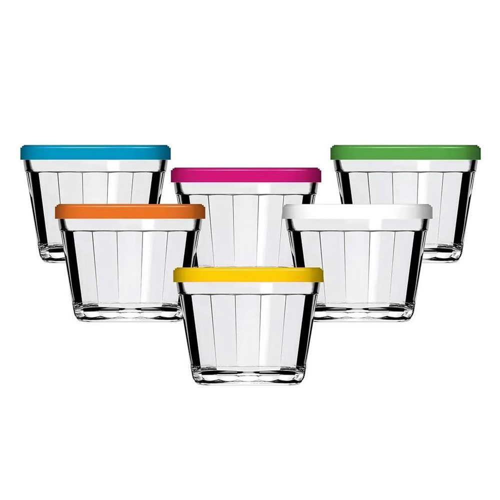 Tigela de Vidro Redonda Americano Com Tampa Nadir 350ml - Imagem 3