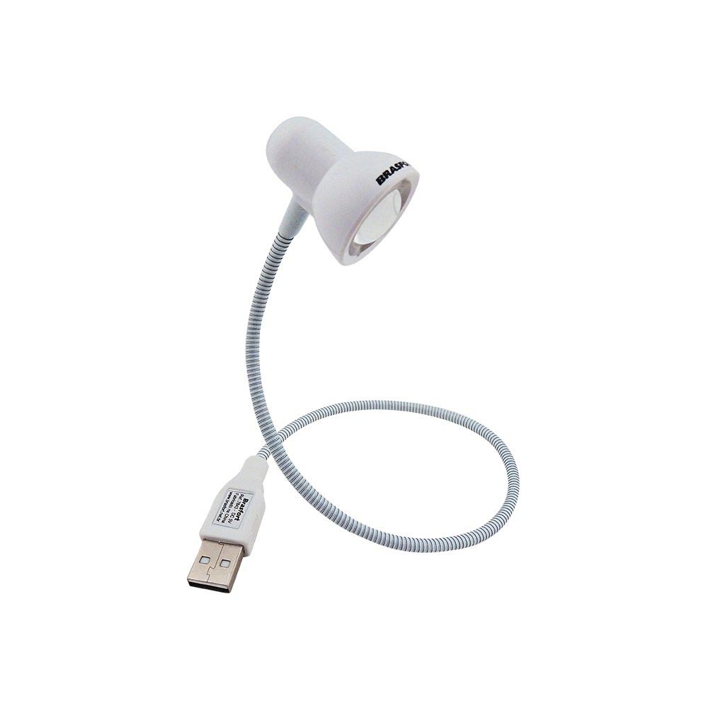 Luminária Led USB para Notebook Branca Brasfort - Imagem 3