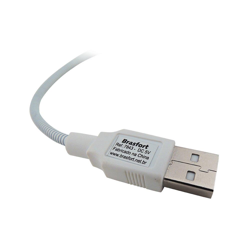 Luminária Led USB para Notebook Branca Brasfort - Imagem 5