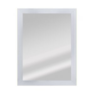 Espelho de Parede com Moldura Branca Leão 31x41 cm