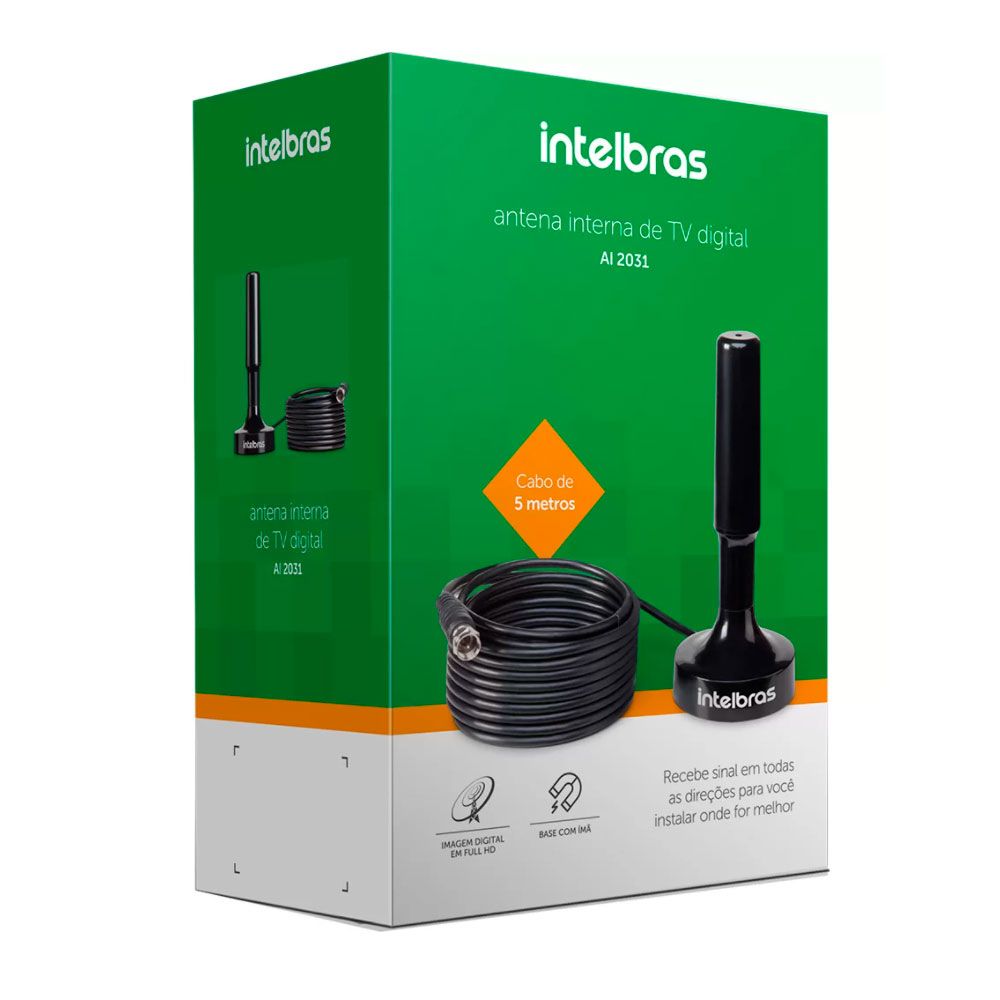 Antena Digital Interna para TV UHF e HDTV AI 2031 Intelbras - Imagem 2