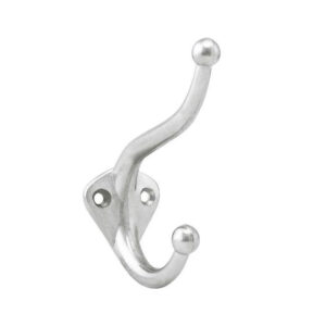 Gancho Duplo de Metal para Parede Vonder