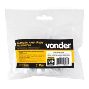 Gancho para Rede Sobrepor em Aço até 110kg Vonder 2 Peças