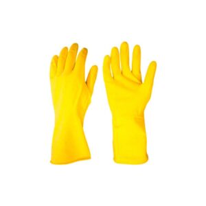Luva Multiuso Forrada Scotch Brite de Latex Tamanho P Amarela 3M