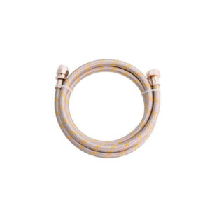 Engate Flexível em Inox para Gás com Adaptador Blukit 1,20m