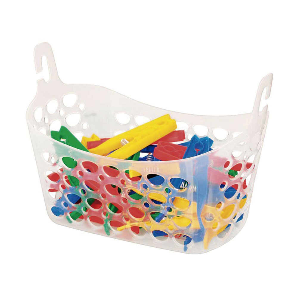 Cesto para Prendedores em Plástico Branco Sanremo - Imagem 2