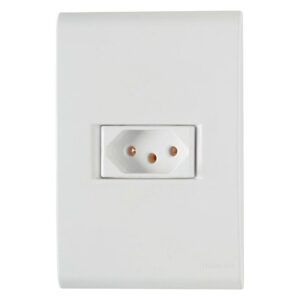 Conjunto 2P+T 1 Tomada Liz Branco Tramontina 4x2 - 20A