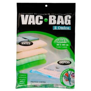 Saco à Vácuo Protetor Vac Bag Transparente Ordene 80x100cm