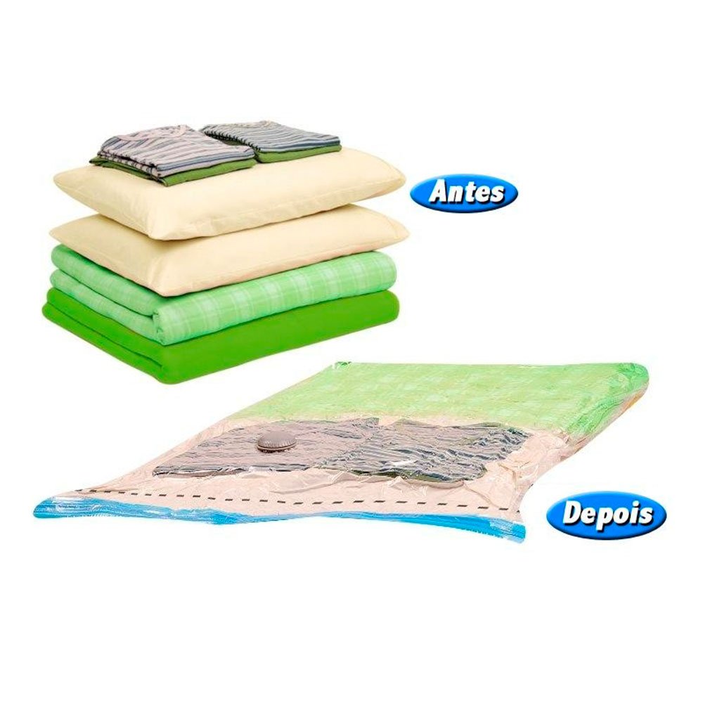 Saco à Vácuo Protetor Vac Bag Transparente Ordene 80x100cm - Imagem 2