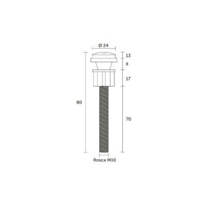 Kit Parafuso para Fixação de Caixa Acoplada Blukit 2 Peças