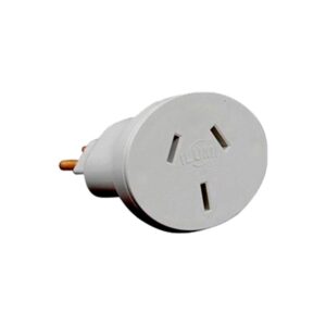 Adaptador de Tomada Chato para 3 Pinos Redondo Branco Ilumitec 20A