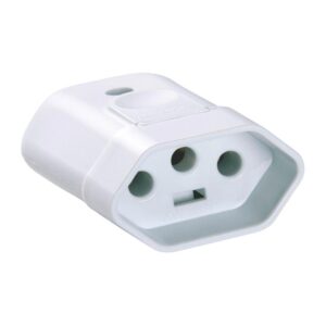 Plugue Fêmea para Extensão 2P+T Branco Tramontina 10A
