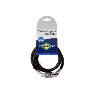 Cadeado com haste de Aço para Bicicleta Brasfort 8mmx1m