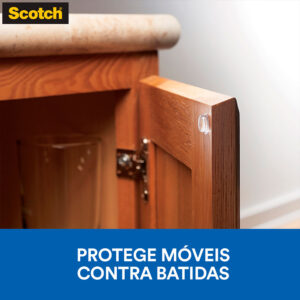 Protetor Anti-impacto Redondo Incolor Scotch 3M - 20 unidades