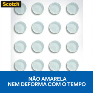 Protetor Anti-impacto Redondo PP Scotch 3M - 28 unidades