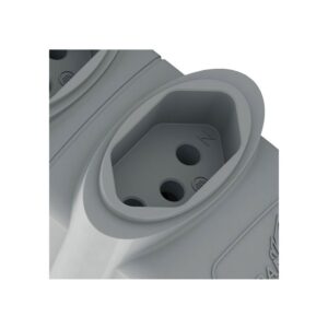 Tomada em Barra 2P+T 3 Saídas Cinza Daneva 20A