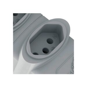Tomada em Barra 2P+T 4 Saídas Cinza Daneva 20A