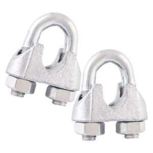 Clips para Cabo de Aço 1/8'' Vonder 2 unidades