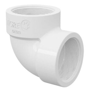 Joelho 90° em PVC com Rosca para Esgoto 1/2'' Tigre