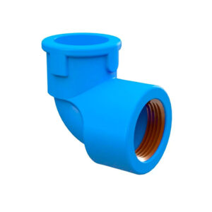 Joelho 90° Soldável em PVC com Bucha de Latão Azul Tigre 25mmx1/2"