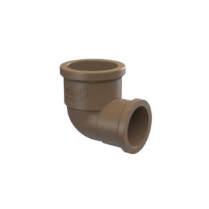 Joelho 90° PVC Soldável Marrom Tigre 25mmx1/2''