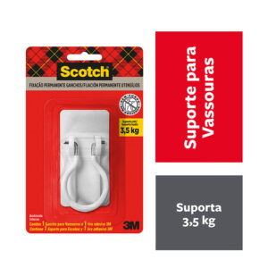 Gancho Porta Vassoura Scotch Brite Adesivo 3M