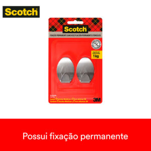 Gancho Adesivo de Metal Scotch 3M até 1,5kg