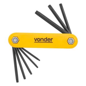 Chave Torx Tipo Canivete Vonder 8 peças
