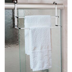 Porta Toalha Duplo para Box Aço Cromado Future