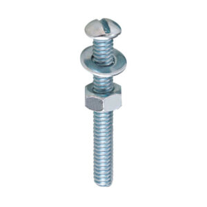 Parafuso Rosca Máquina com Porca e Arruela 5/32" x 3/4" Bemfixa 10 Unidades