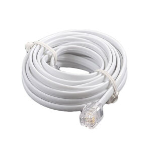Extensão Cabo de Telefone 4 vias RJ11 Branco Interneed 5m