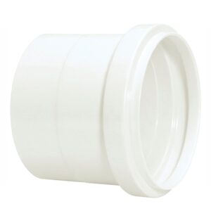 Luva Simples para Esgoto em PVC Branco 50mm Tigre