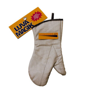 Luva de Forno em Algodão Metalizado Cinza Assessorlar