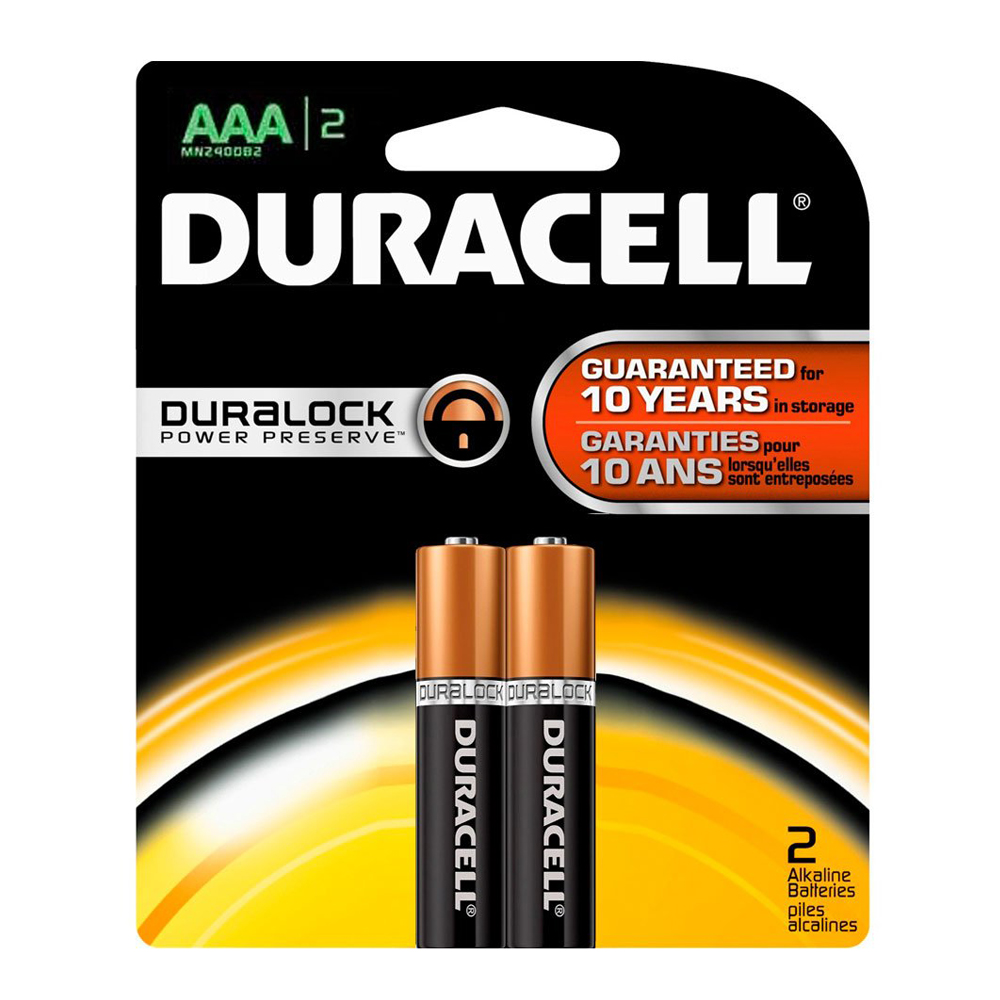 Pilha Alcalina AAA Duralock Duracell 2 Unidades - Imagem 2